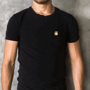 Comfort T-Shirt DOGE Face Logo / BLACK