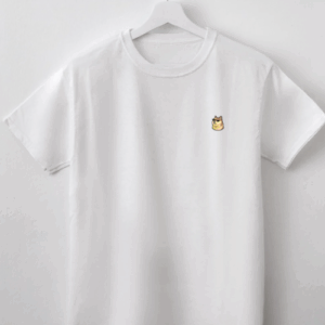 Comfort T-Shirt DOGE Face Logo / WHITE
