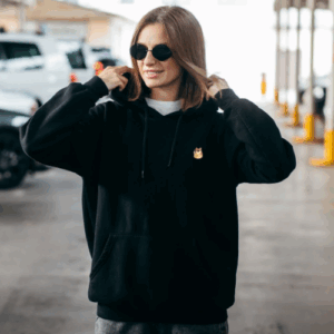 DOGE Face Logo Hoodie / BLACK