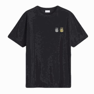 Comfort T-Shirt Double DOGE Logo / BLACK